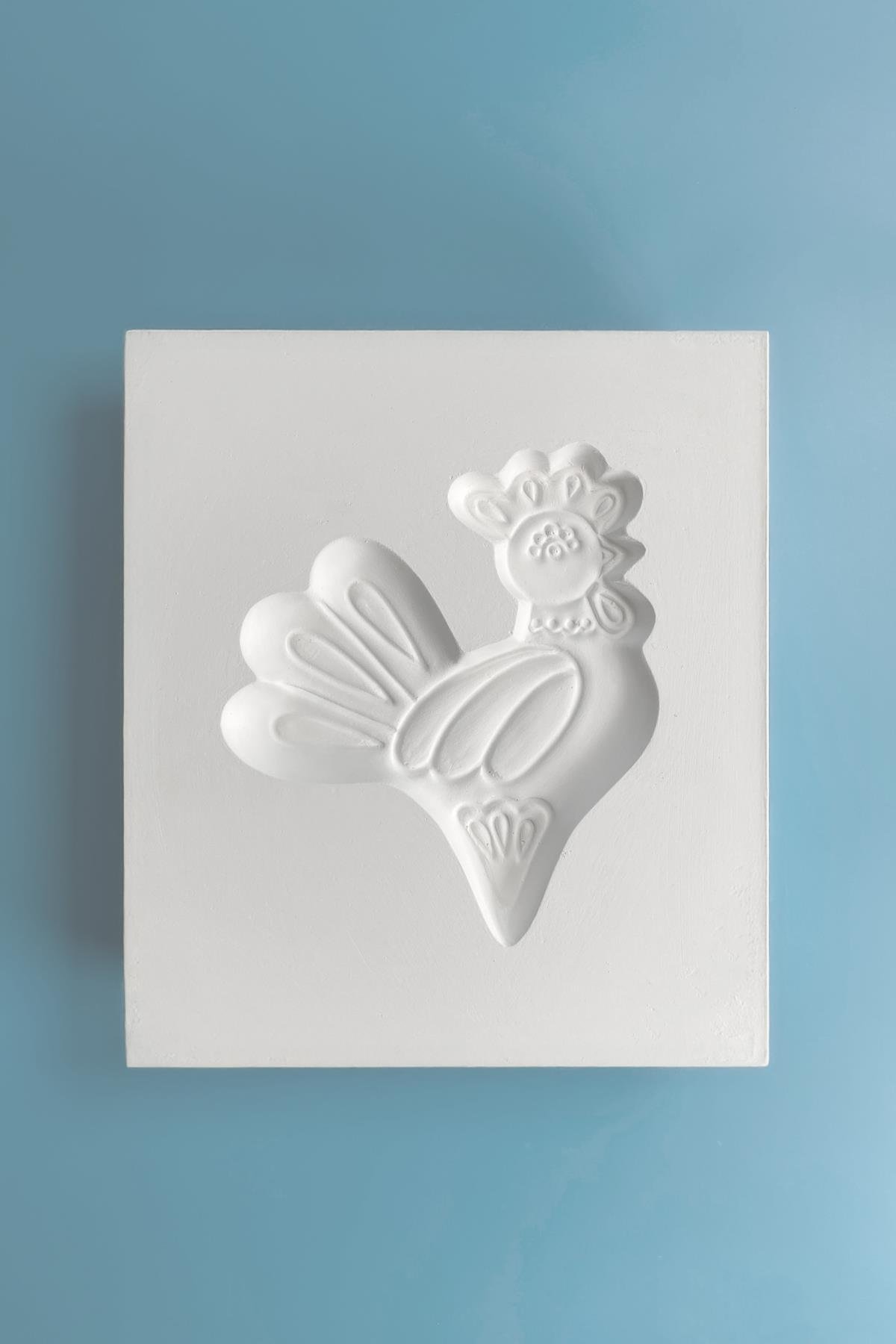 Plaster Mold Chicken Plaque