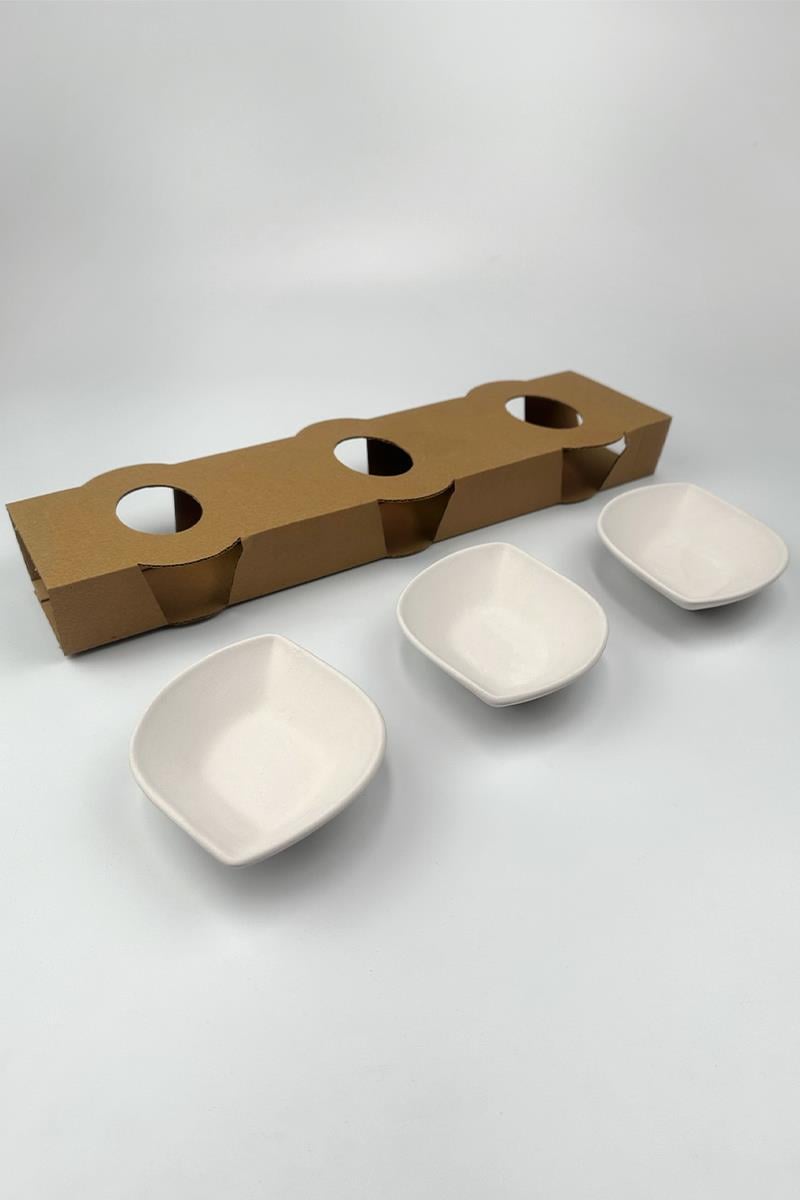Leaf Appetizers Ceramic Bisque