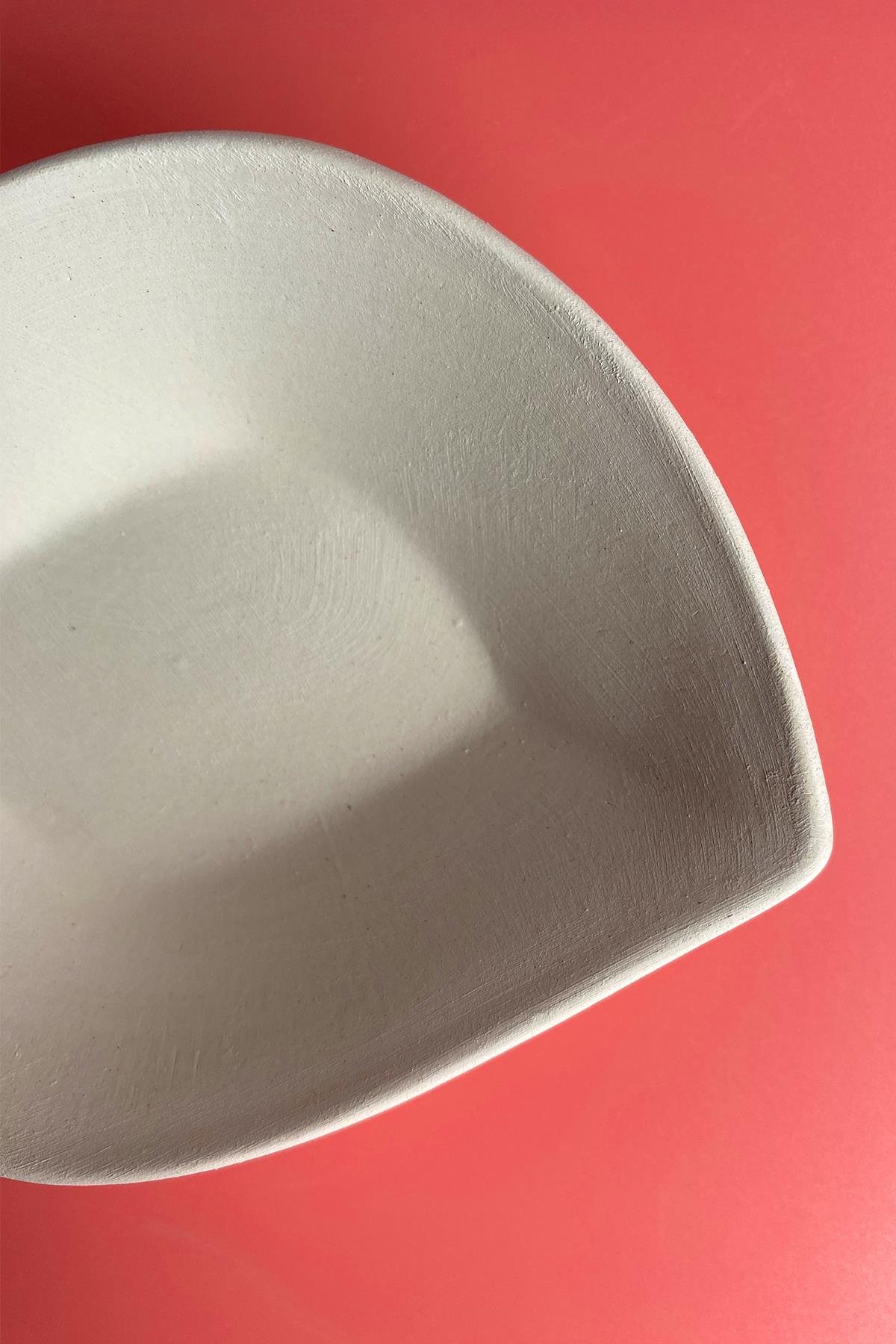 Leaf Appetizers Ceramic Bisque