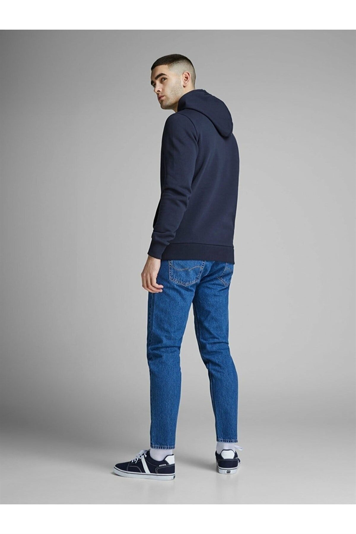 Erkek Kapşonlu Sweatshirt 12137054 Lacivert