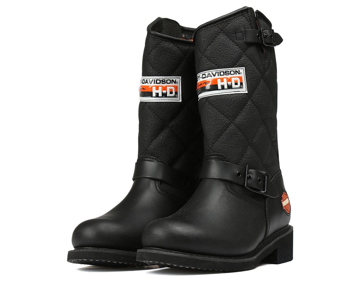 Harley Davidson Laconia Yağlı Deri Kadın Çizme 025G100071 Yağlı Deri