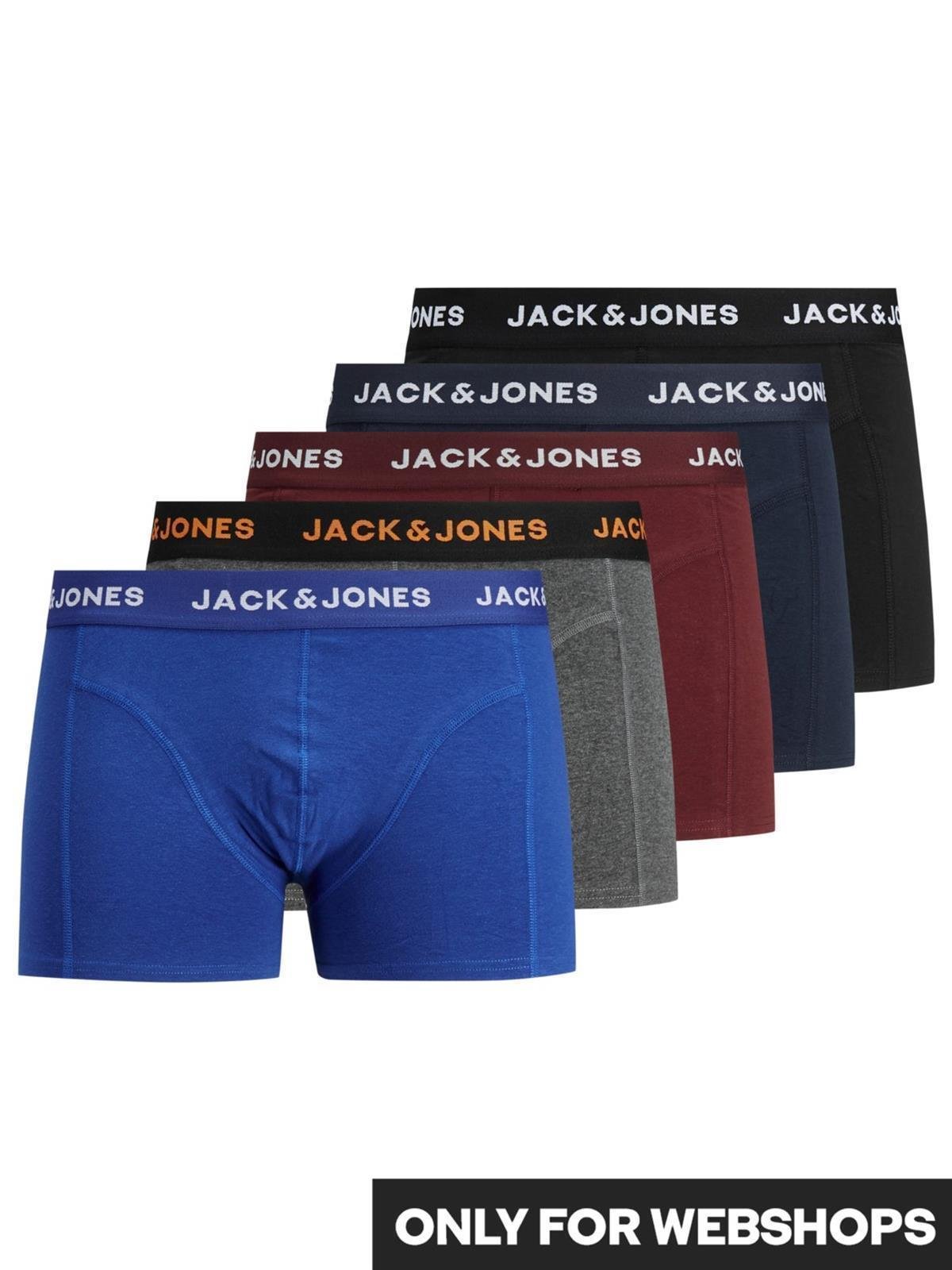 Jack & Jones Erkek 5 Li Siyah Boxer Seti 12167028
