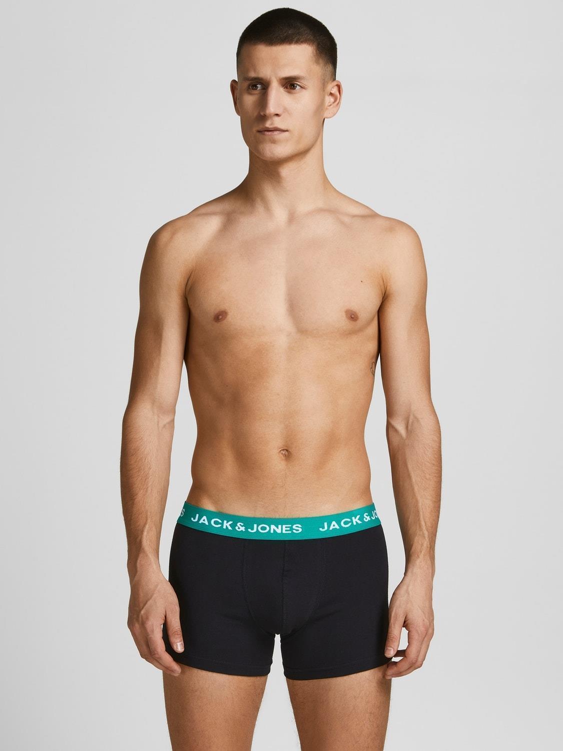 Jack & Jones Erkek 5 Li Siyah Boxer Seti JACHUEY JACHUEY 12142342-Mavi