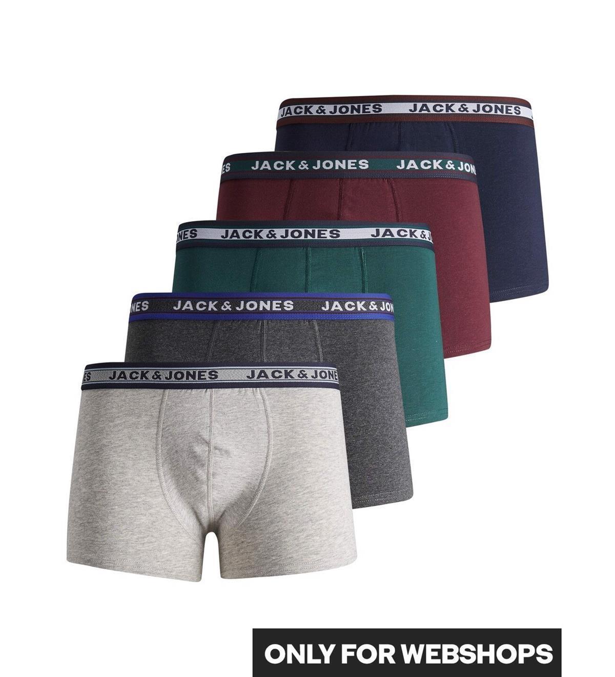 Jack & Jones Erkek 5 Li Siyah Boxer Seti 12165348