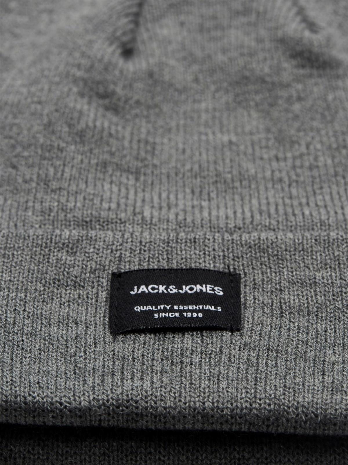 Jack & Jones Erkek Bere 12092815 Gri
