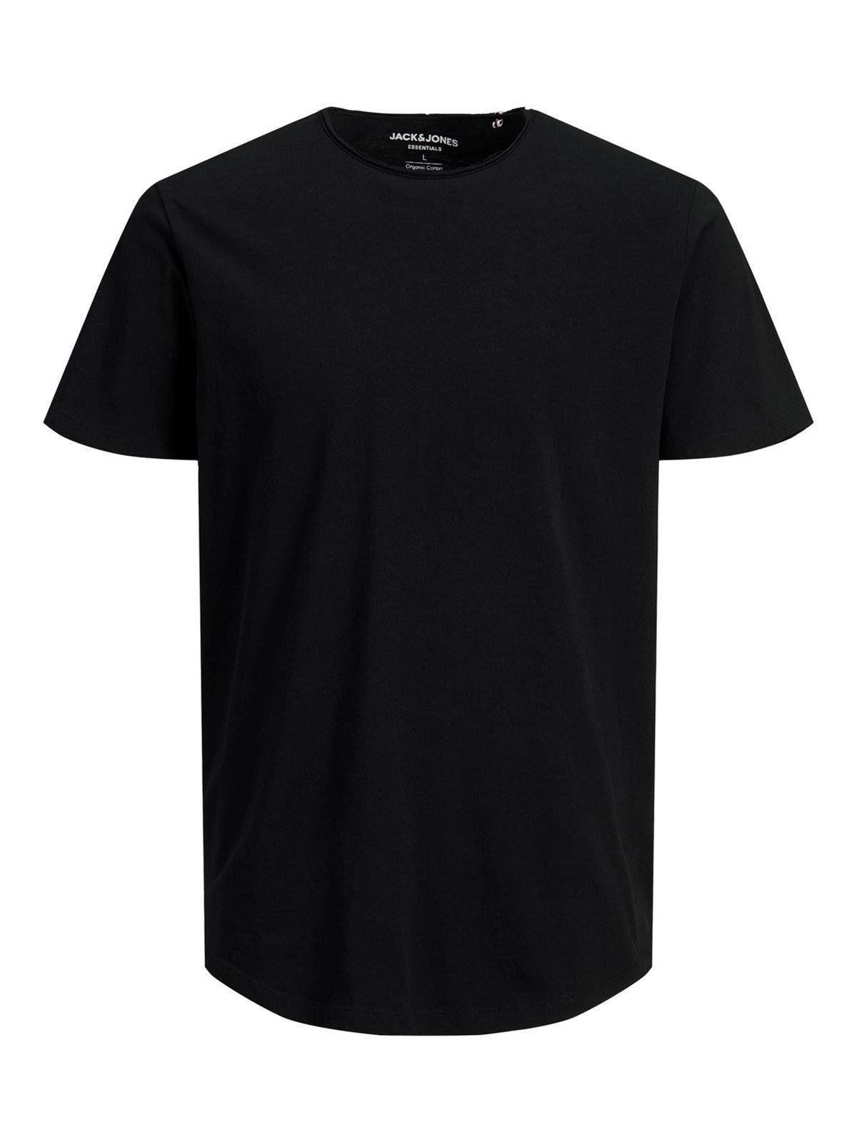 Jack & Jones Erkek Beyaz Tişört 12182498 Siyah 