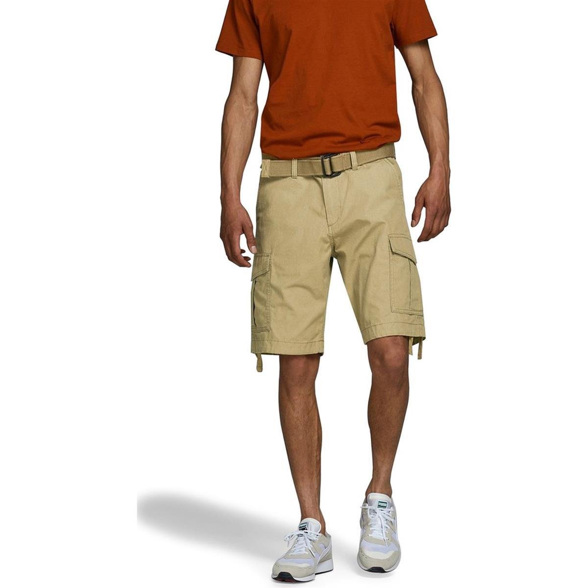 Jack Jones Erkek Cargo Şort Forest Night 12166338 Kahve