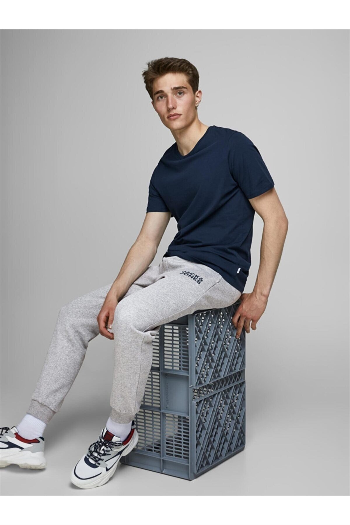 Jack & Jones Erkek Eşofman Altı 12178421 Gri
