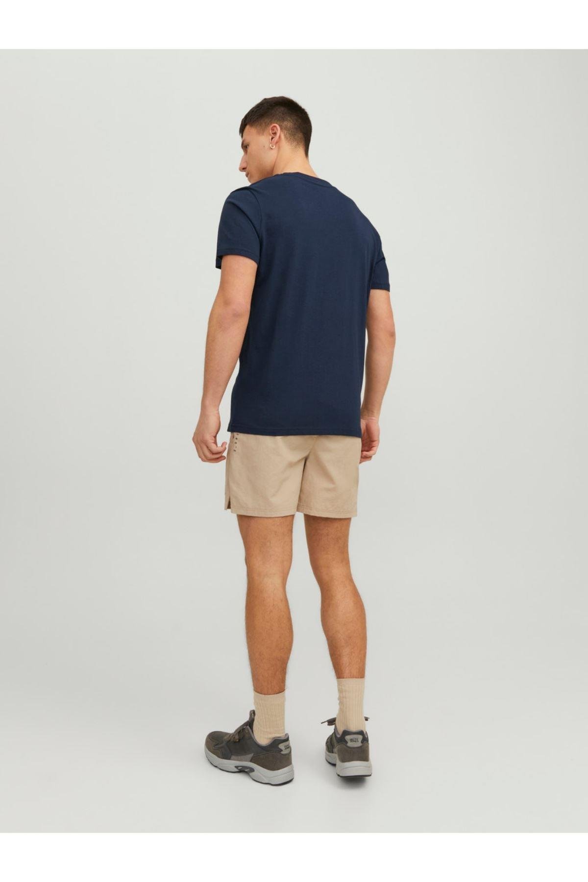 Jack & Jones Marına Tee Erkek T SHİRT 12233600 Lacivert