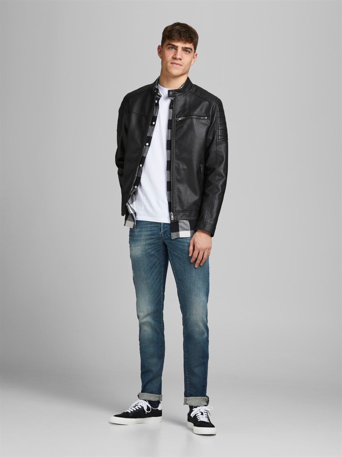 Jack Jones Rocky Erkek Deri Mont 12147218