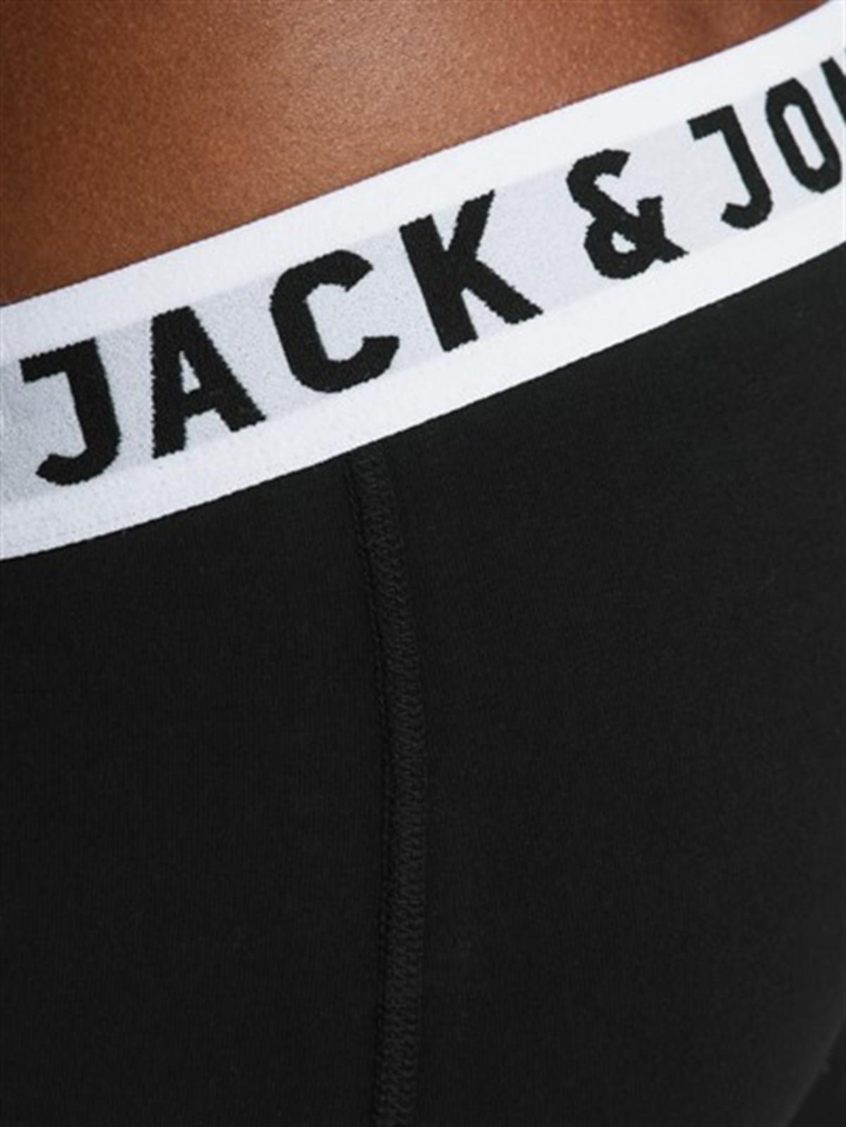 Jack & Jones Sense 3 Lü Paket Erkek Boxer 12081832 Sİyah
