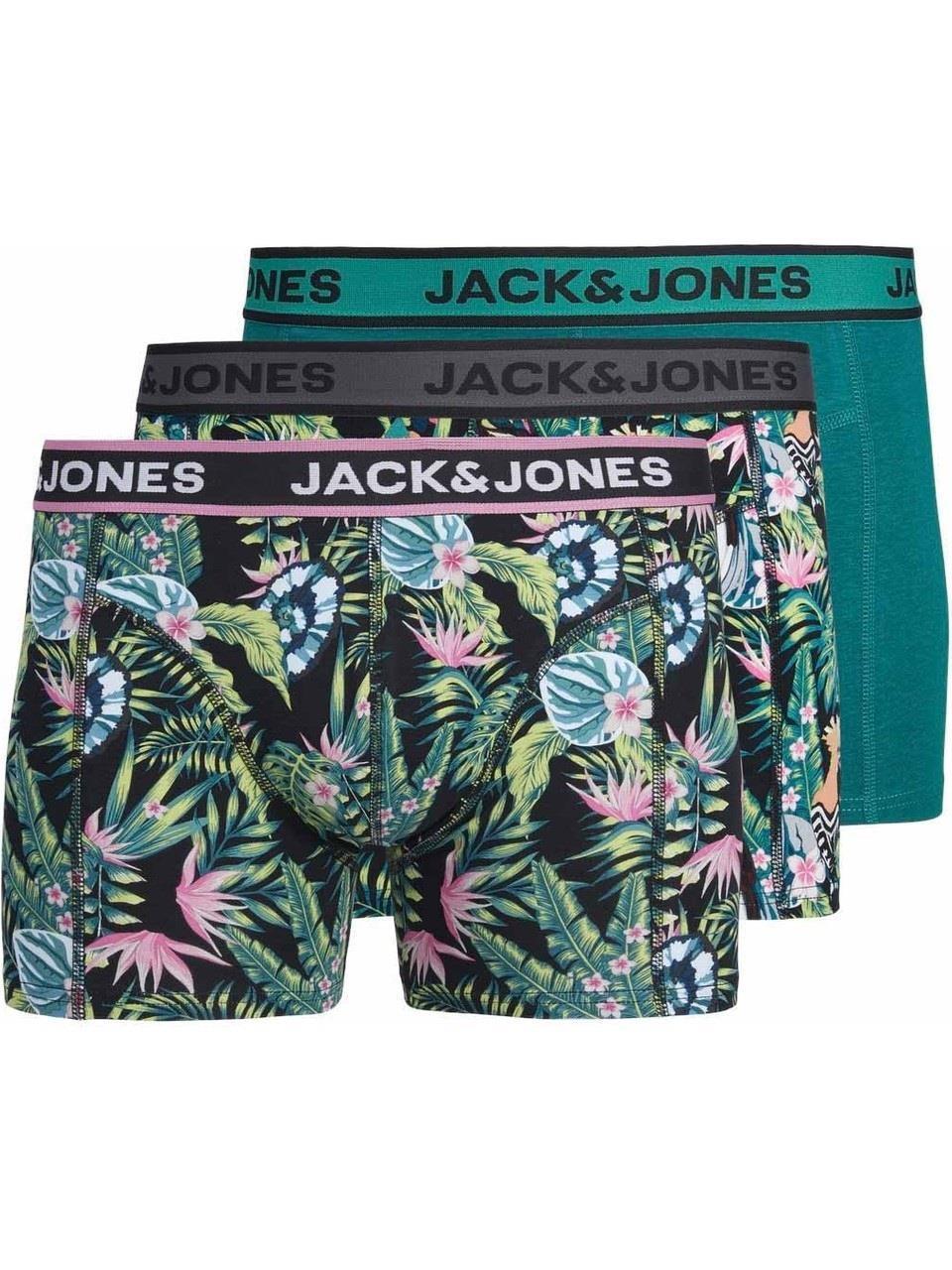 Jack & Jones Sense 3 Lü Paket Erkek Boxer JACDREW PALMİYE 12263874