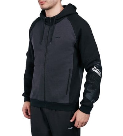 Lescon Fermuarlı Kapüşonlu Sweatshirt 18N-1144 Siyah