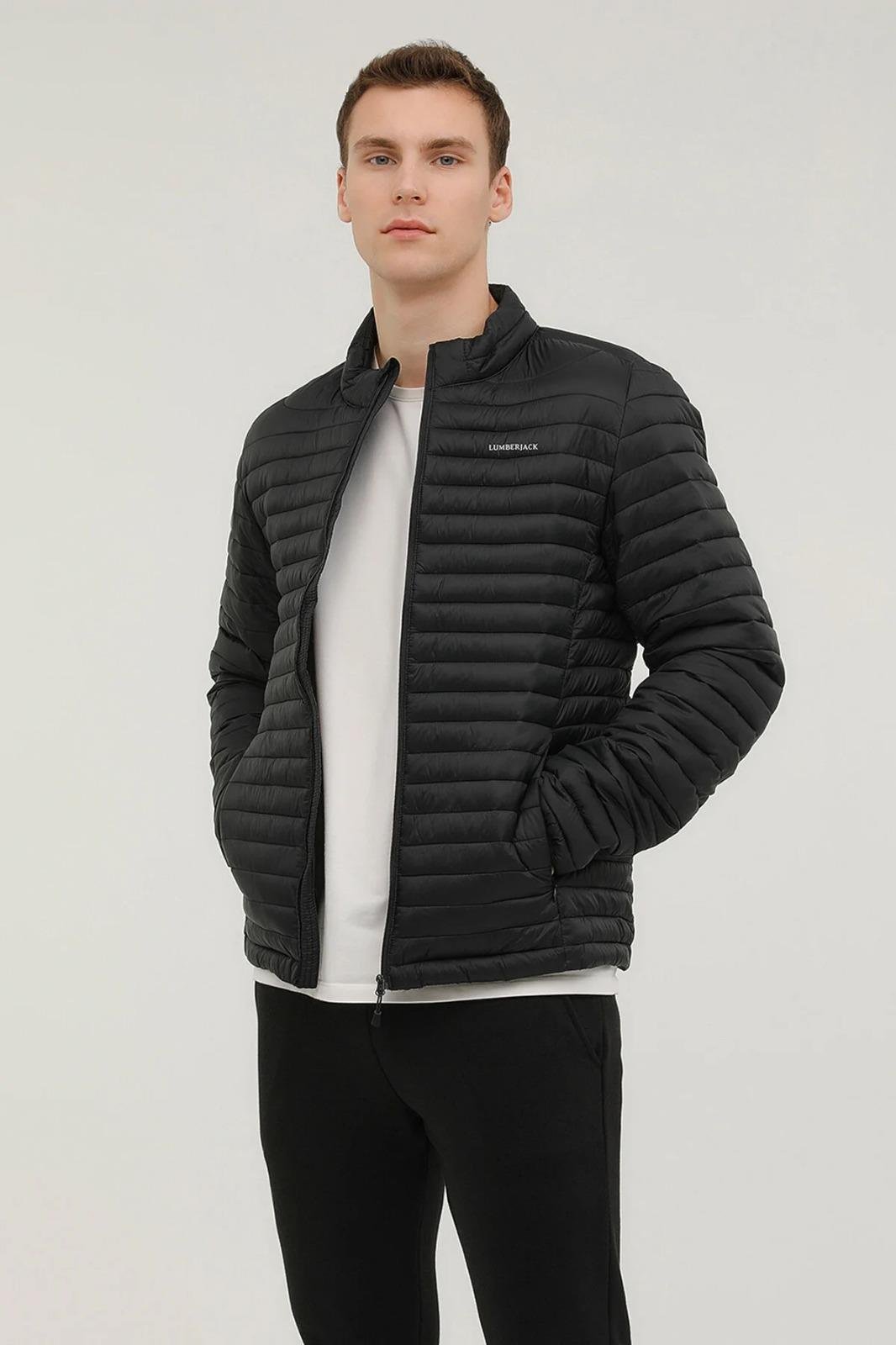 Lumberjack Perry Coat Erkek Şişme Mont Siyah 101398692