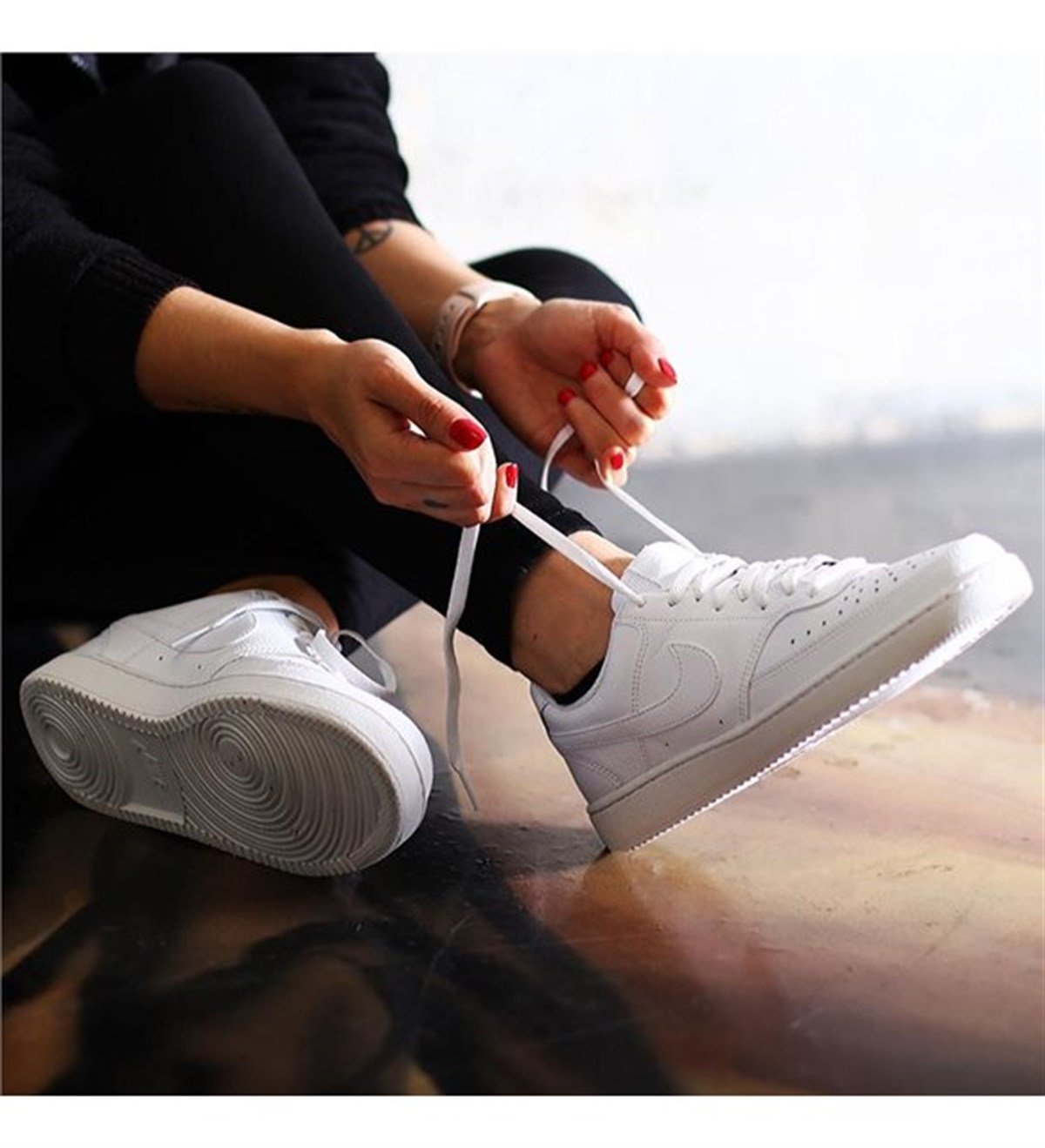 Nike Wmns Court Vision Low Kadın Günlük Ayakkabı CD5434-100V1