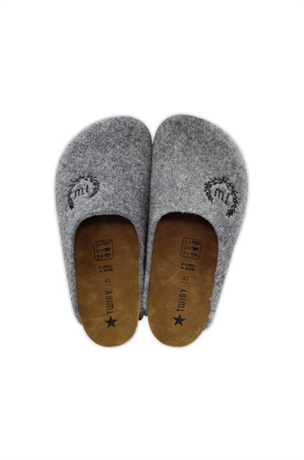 Twigy Tw Cold Gri Erkek Ev Terliği TT0493A