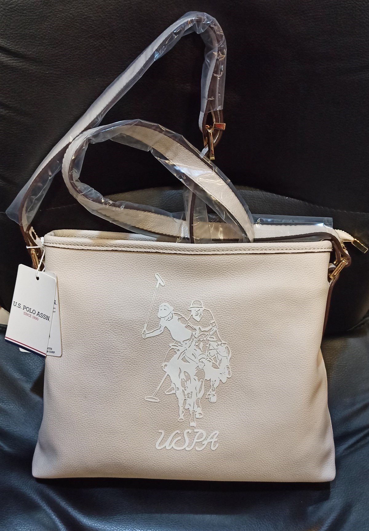 U.S. Polo Assn. Kadın Omuz Çantası US20257 BEJ