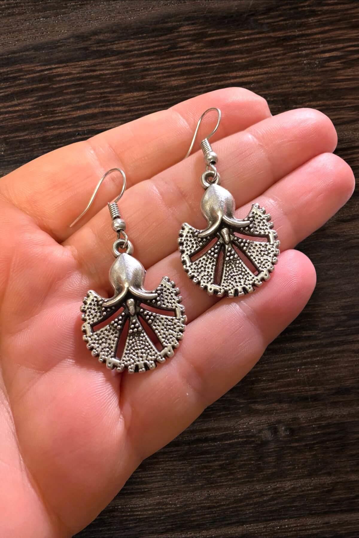1507 Döküm Kanca Küpe Gümüş Renk
