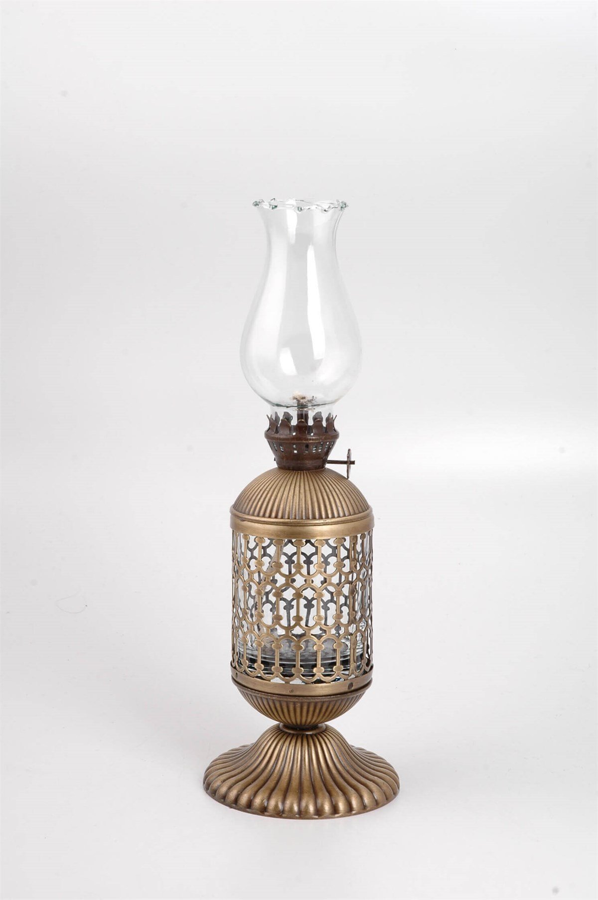 29 cm Antik Eskitme Gaz Lambası + Yakıt