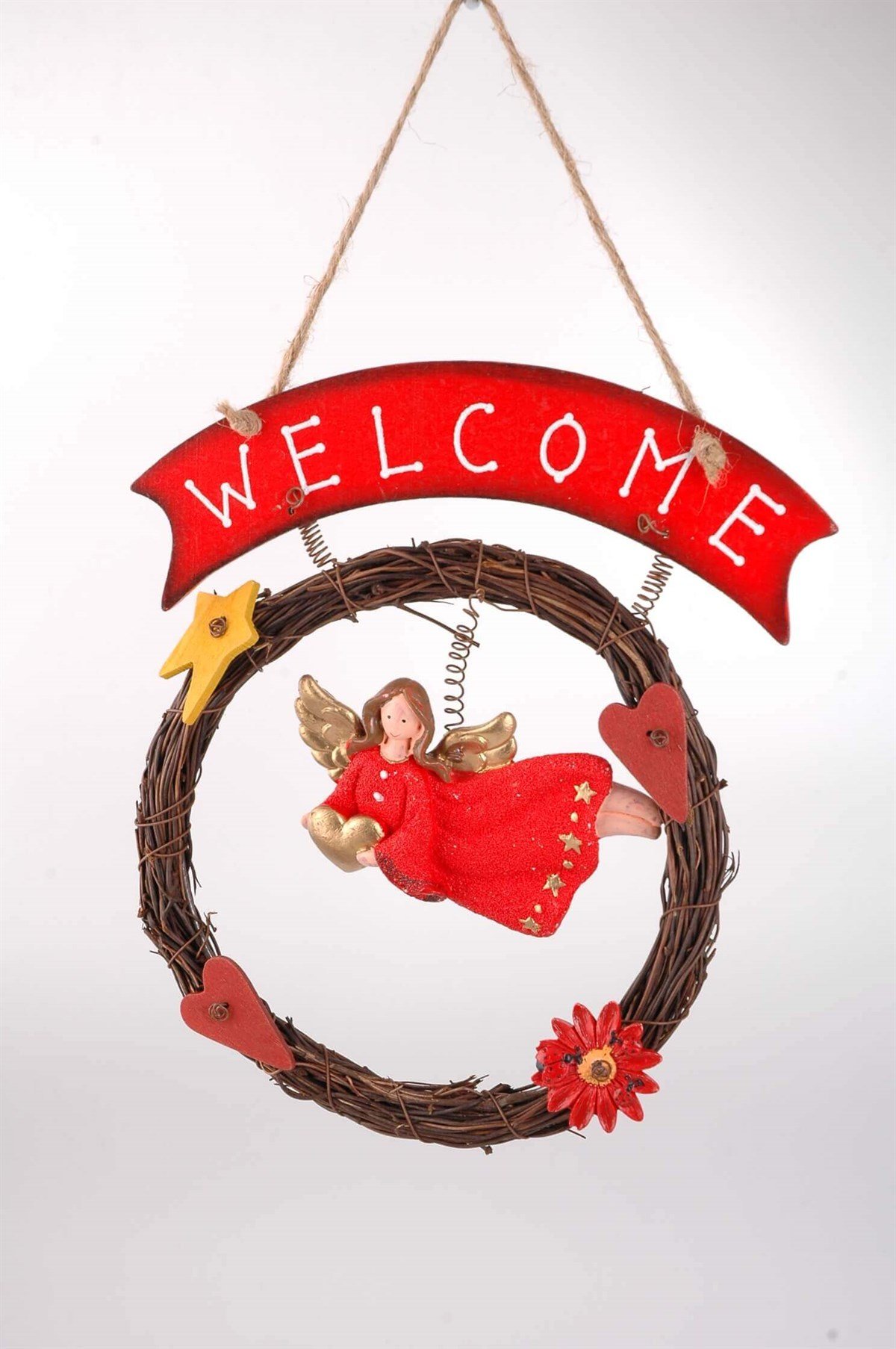 Melekli Welcome Küçük Kapı Halkası