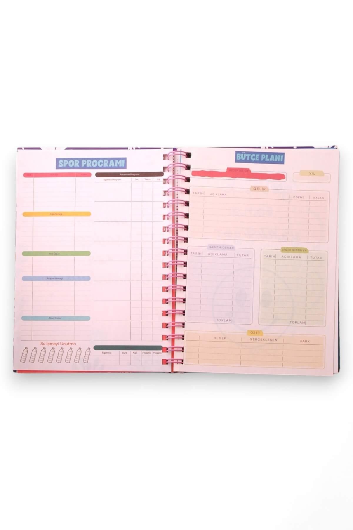 You Only Tasarımlı Konuşan Stickerlı Ajanda Defter