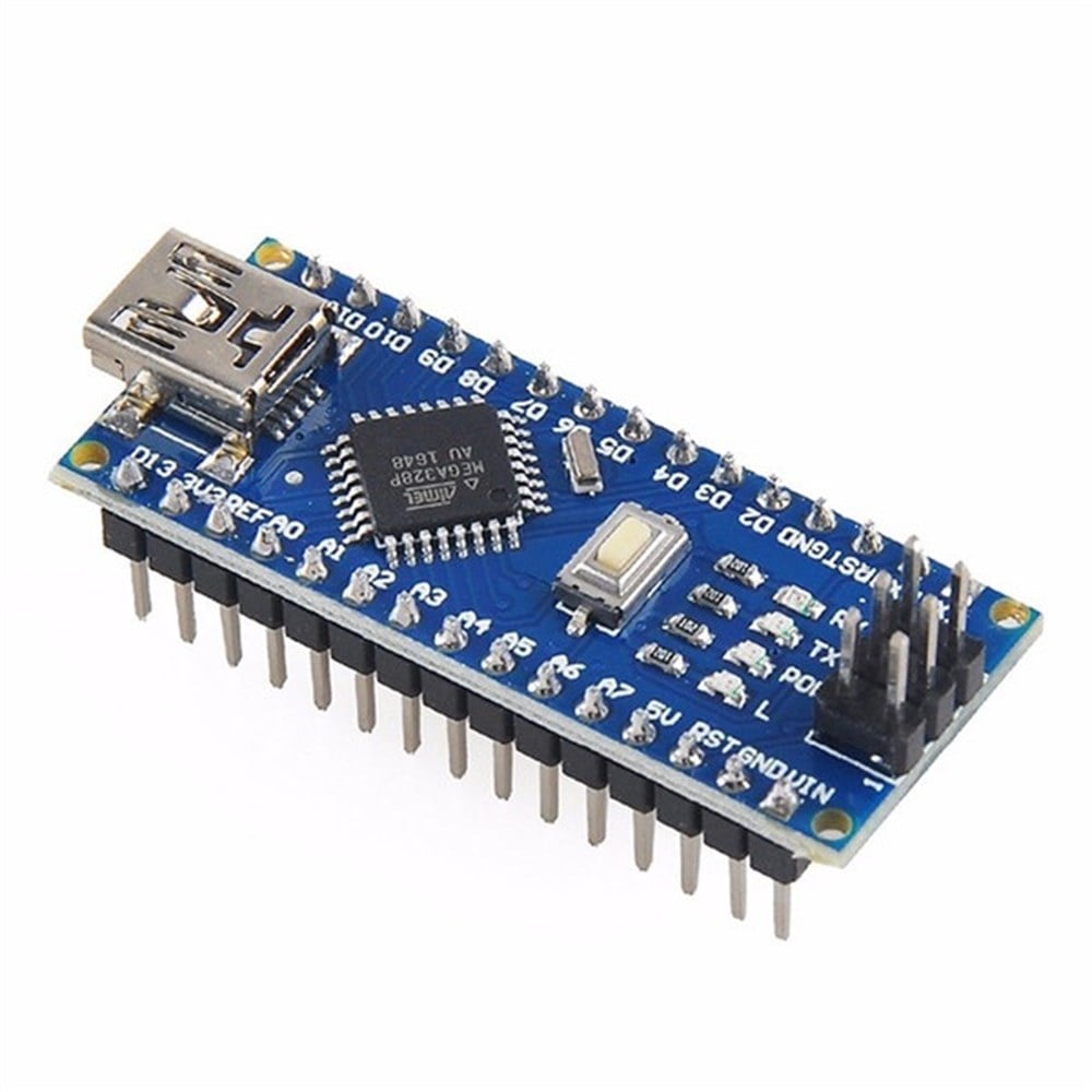 ARDUINO Nano V3.0 Mikrodenetleyici Kart (CH340 Çip - Klon - USB Kablo Hediye)