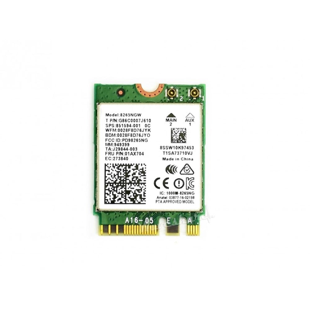 KompentAC8265 Jetson Nano için Kablosuz NIC, WiFi / Bluetooth Modülü Çift Antenli