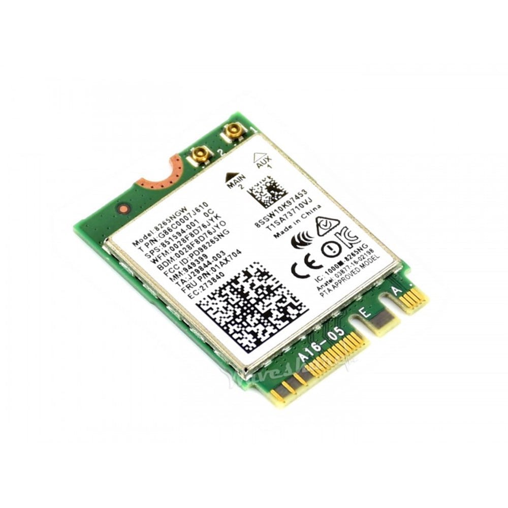 KompentAC8265 Jetson Nano için Kablosuz NIC, WiFi / Bluetooth Modülü Çift Antenli