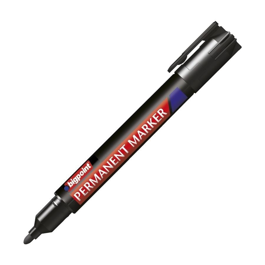 KompentBigpoint Permanent Markör Yuvarlak Uç Siyah
