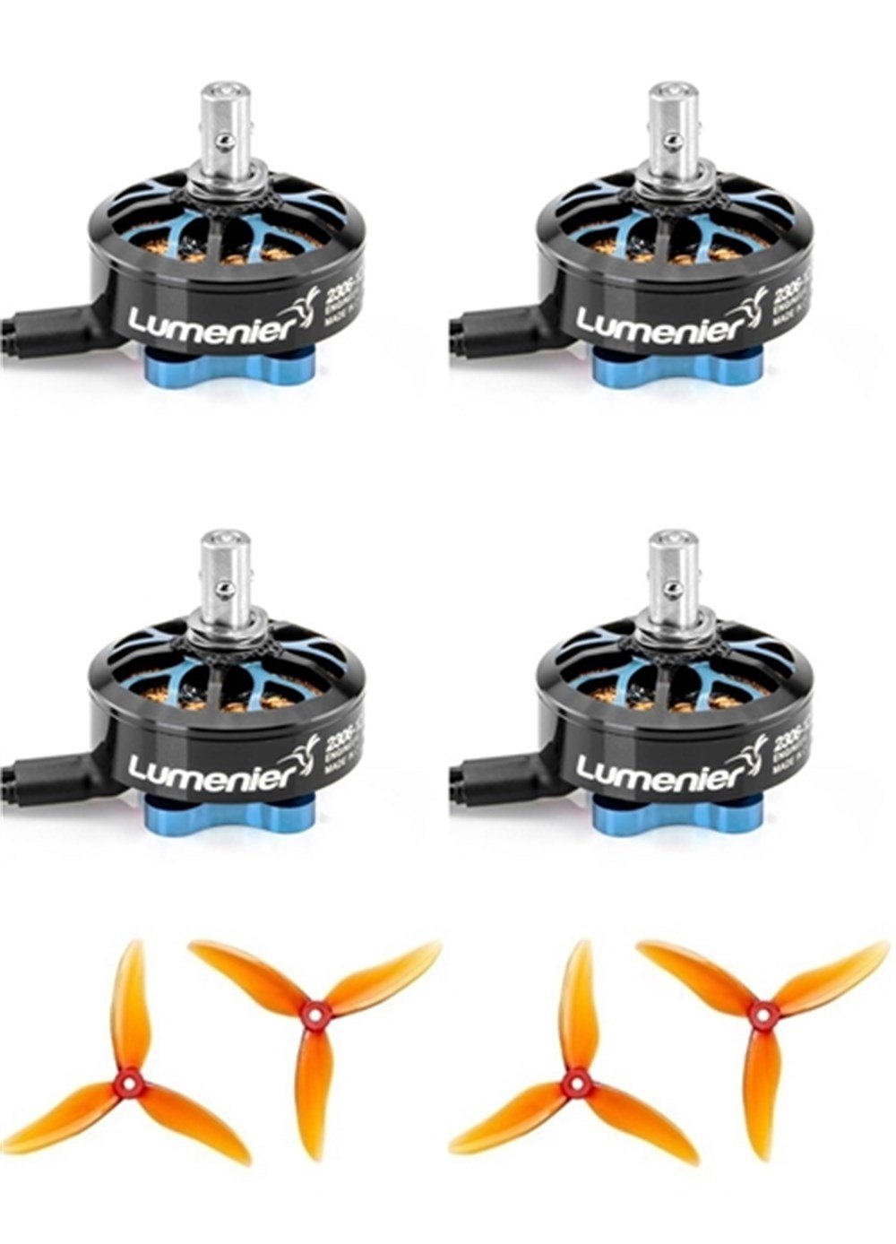 KompentLumenier 2306 2250KV JohnnyFPV Popo Pro Motor (4'lü set Pervaneler Dahil))