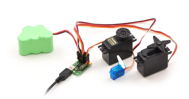 KompentPololu PL1350 Micro Maestro 6 Kanallı USB Servo Kontrol Kartı Montajlı