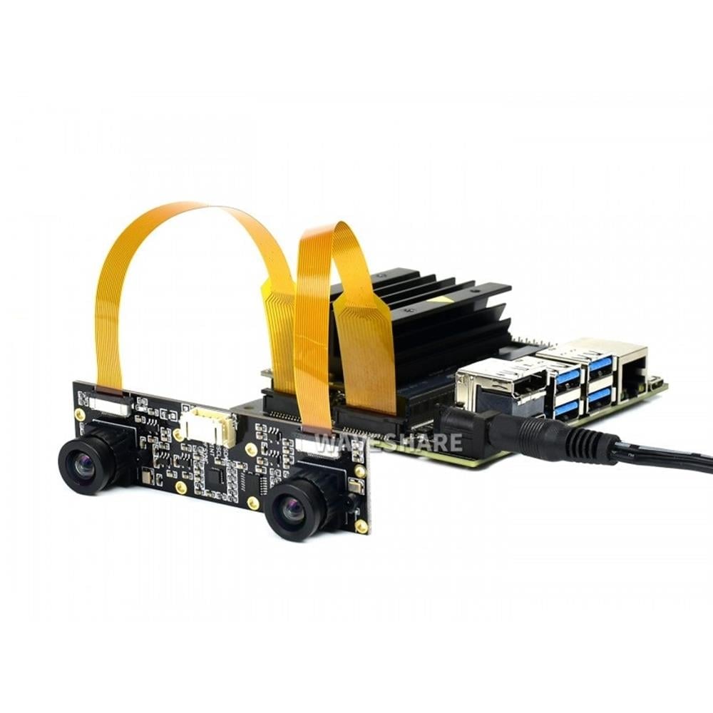KompentWaveshare IMX219-83 Stereo Kamera, 8 MP , Derinlik Görüşü, 	Binoküler Kamera Modülü