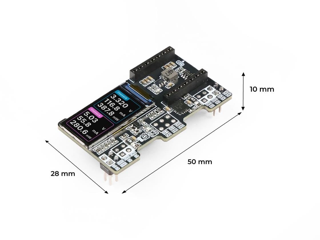 KompentXIAO PowerBread Breadboard Güç Kartı ve Güç Ölçer