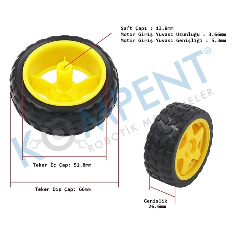 Sarı Motor ve Tekerlek