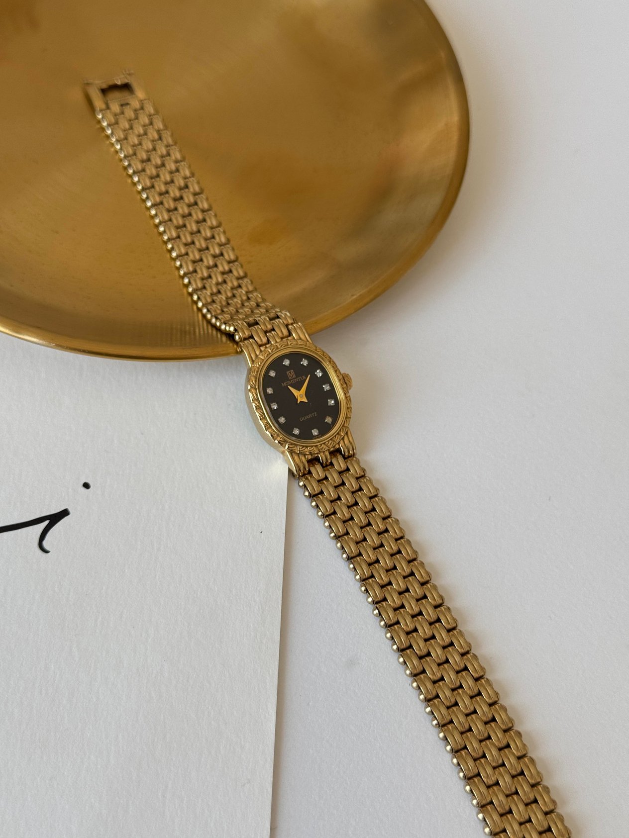 MOMENTUS Japan 22K Gold Plated Vintage Kol Saati