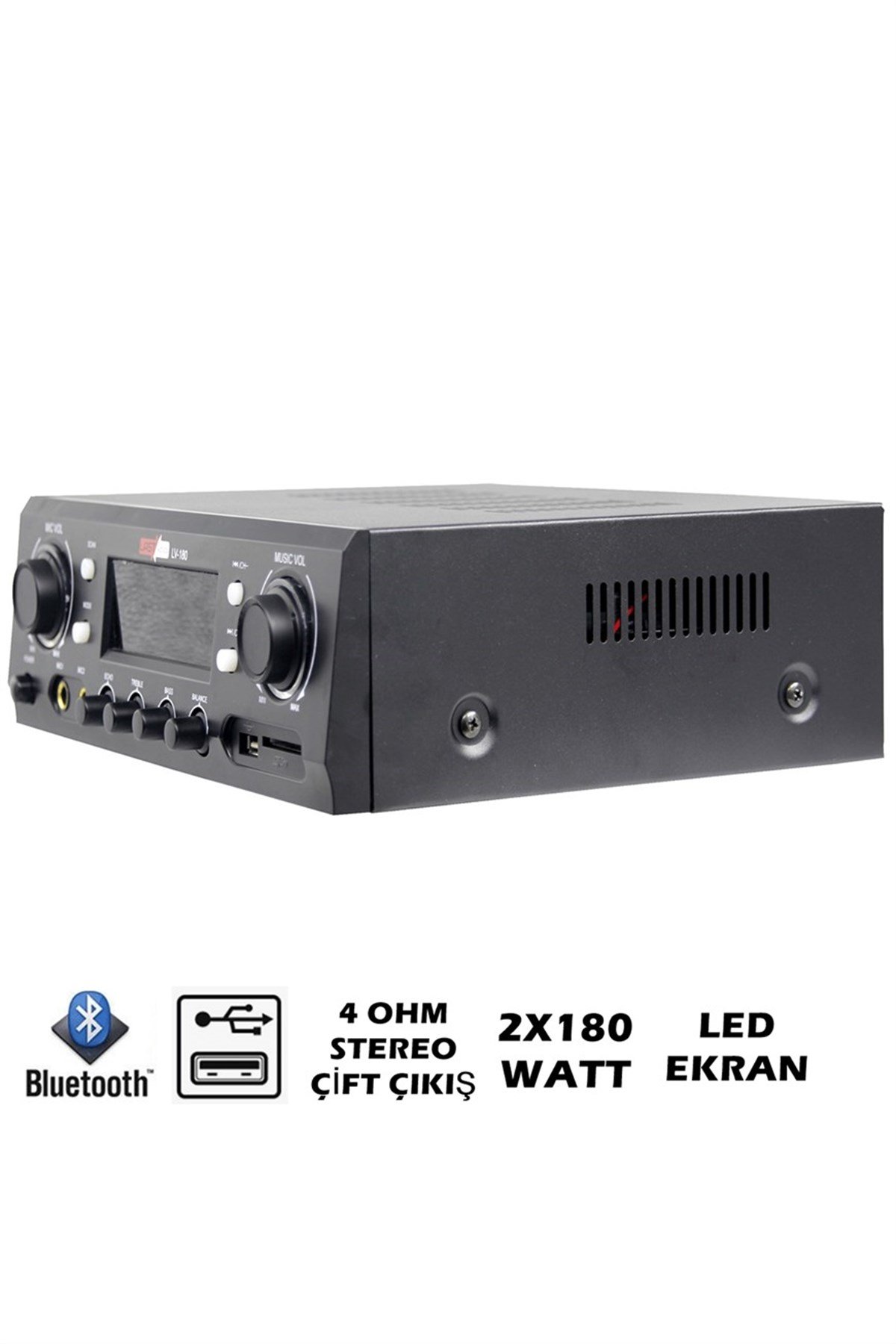 Lastvoice Strong Paket-2 Üst Seviye Tavan Hoparlör ve Mikser Anfi Seti ( 1 ANFİ + 2 HOPARLÖR)