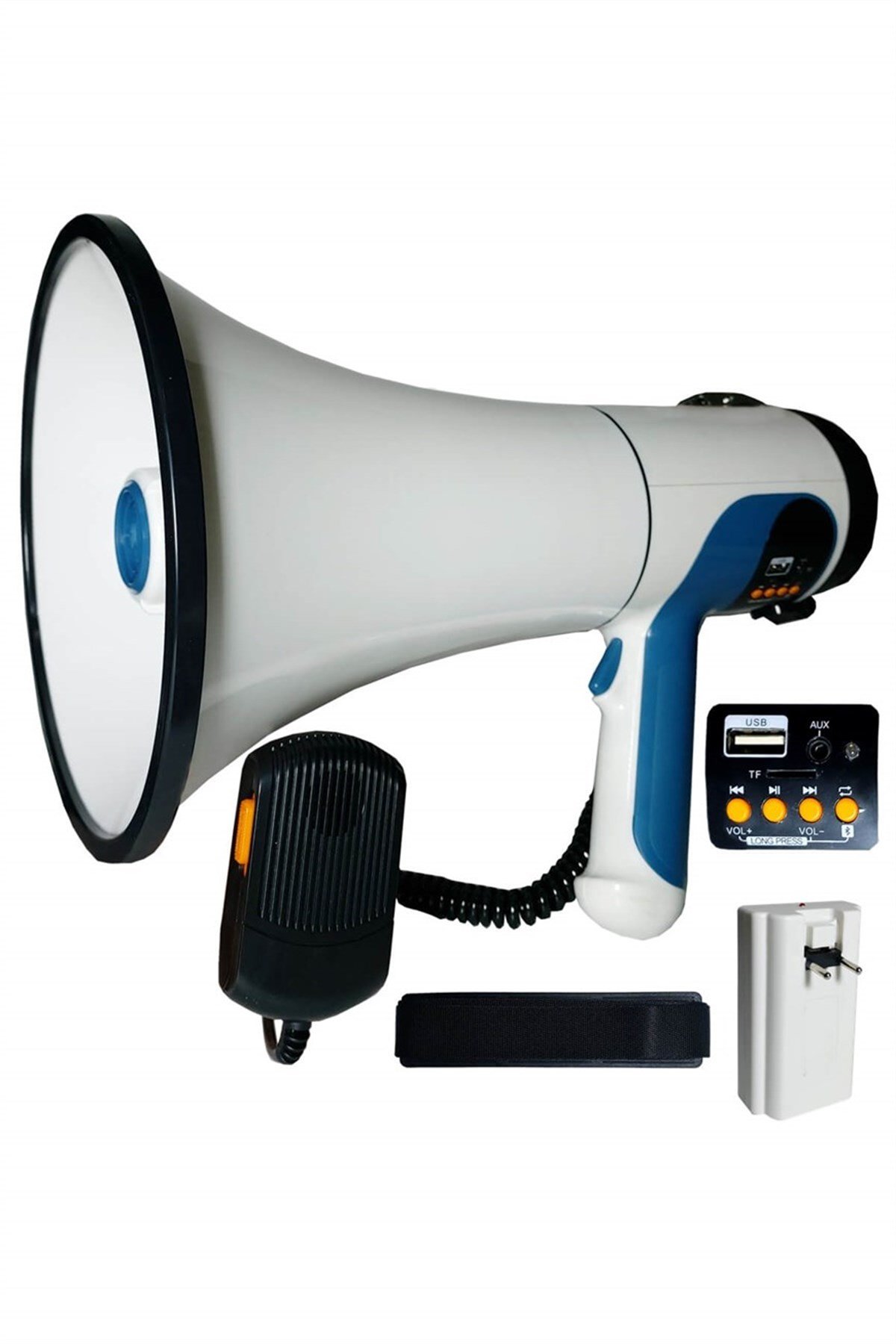 Lastvoice Mgf-200BT Usb Bluetooth Şarjlı Megafon 200 Watt Siren Kayıt Büyük Boy