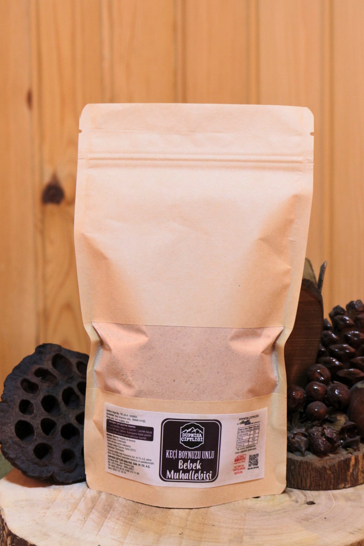 Bebek Ek GıdaDupnisa ÇiftliğiBebek Muhallebisi Keçi Boynuzu Unlu 150g + 6 Ay