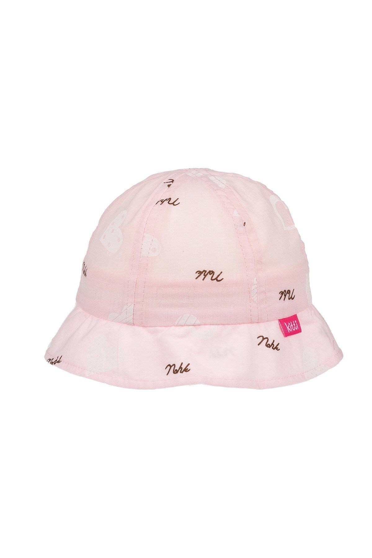 Kalpli Pembe Kız Çocuk Şapkası (18 cm)