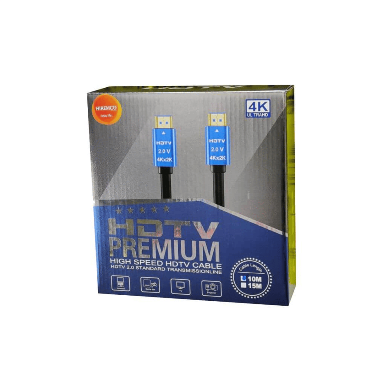 HiremcoHdmı KablolarHiremco 4k Ultra 10 MT HTML 2.0 Premium Kablo