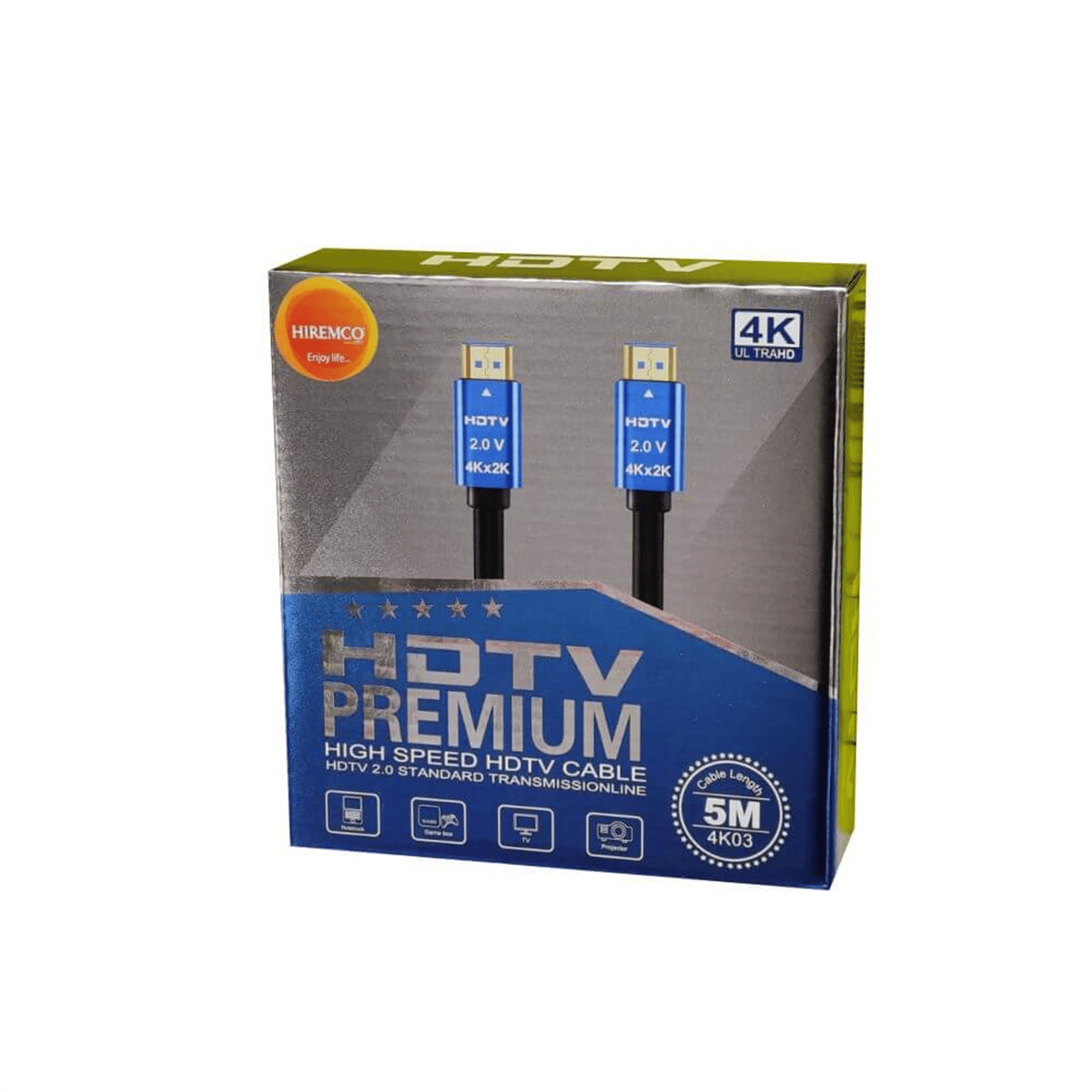 HiremcoHdmı KablolarHiremco 4k Ultra 5 MT HTML 2.0 Premium Kablo