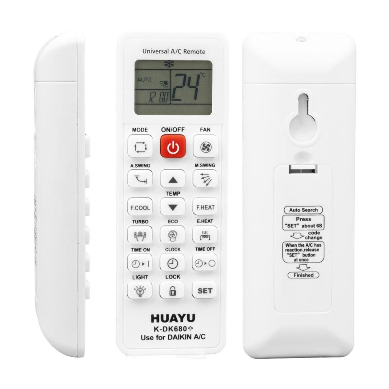 HuayuKlima KumandasıDaikin K-DK680 Universal Akıllı Klima Kumandası