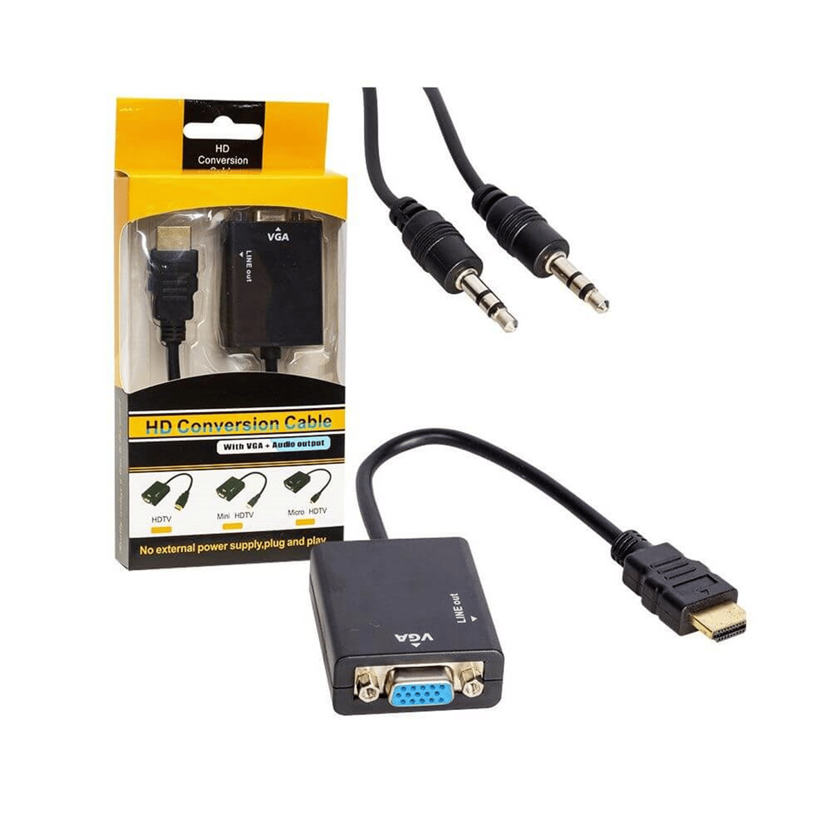 Merter ElektronikHdmı SplitterPowermaster HDMI To Vga+Audio Çevirici