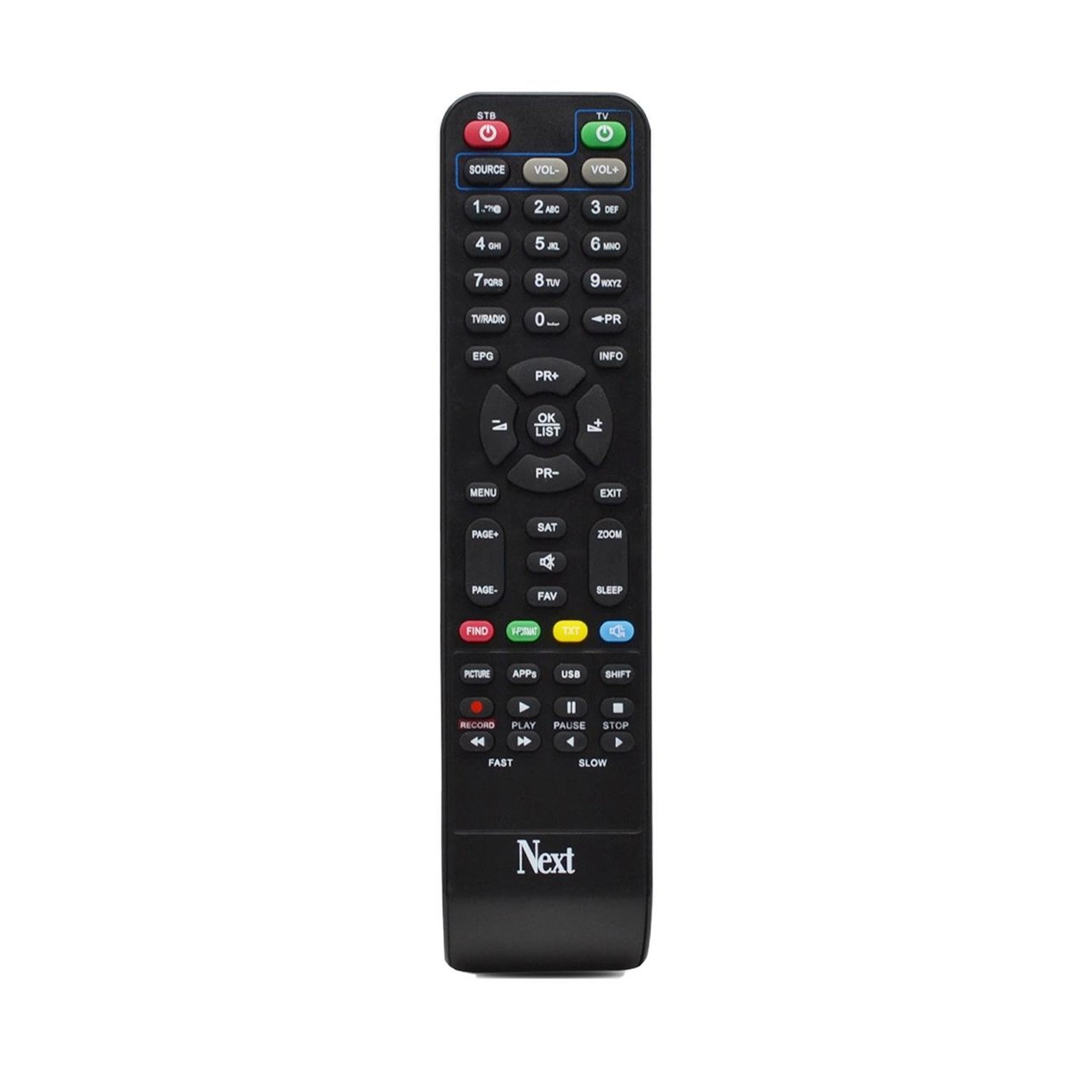 Next NextstarUydu Alıcısı KumandalarıNext Nextstar Uk-660  Punto Plus-Black 2-Tango Red Kumanda