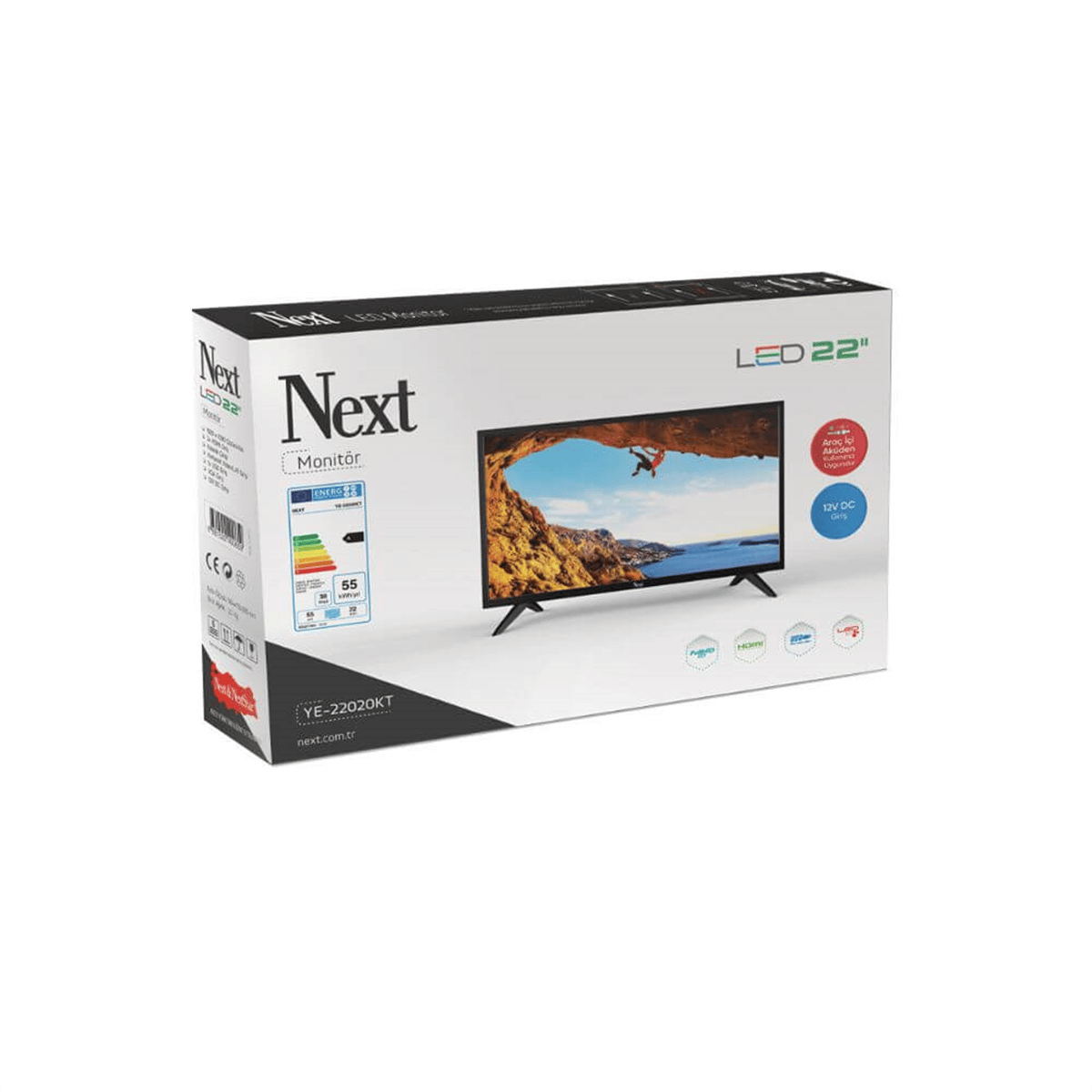 Next NextstarLed TelevizyonlarNext YE-22020KT 22 İnç 55 Ekran (Monitör)