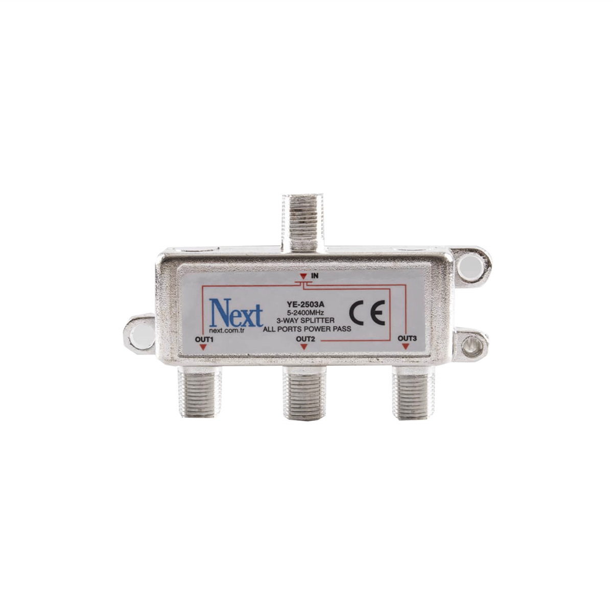 Next NextstarSplitter Uydu BölücülerNext YE-2503A Splitter 3 Çıkışlı Uydu Bölücü