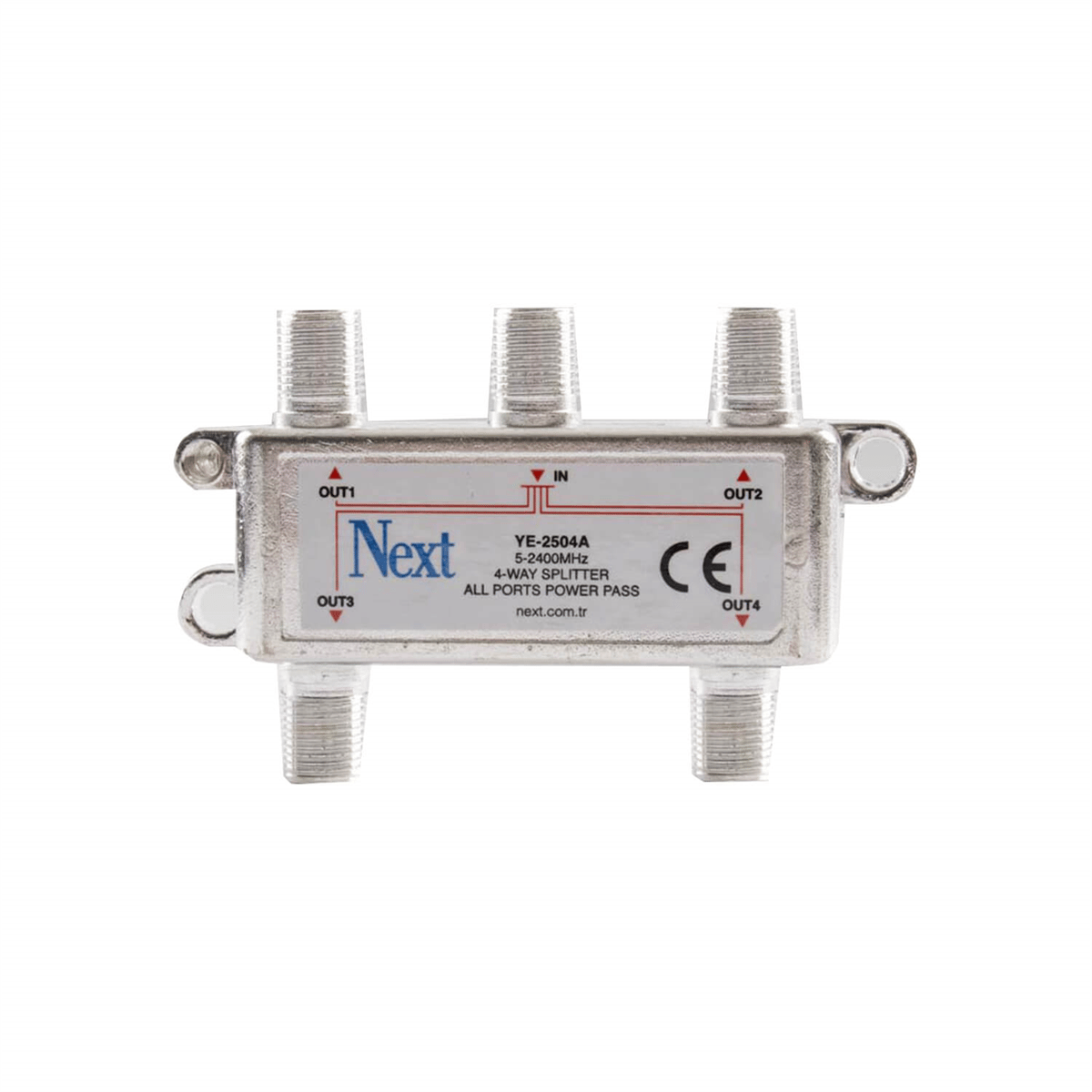 Next NextstarSplitter Uydu BölücülerNext YE-2504A Splitter 4 Çıkışlı Uydu Bölücü