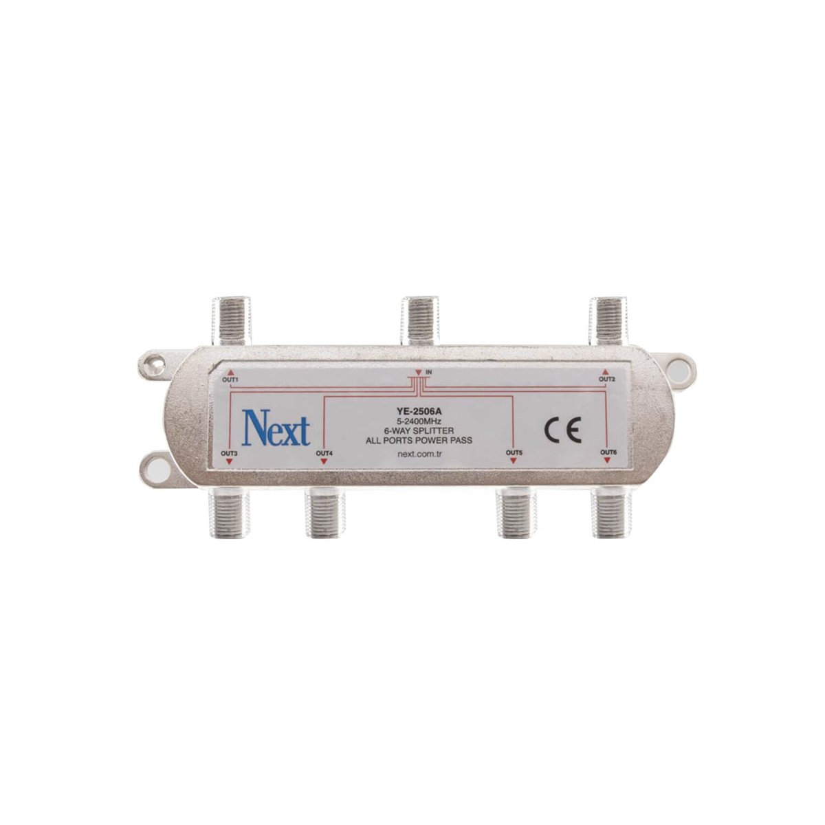 Next NextstarSplitter Uydu BölücülerNext YE-2506A Splitter 6 Çıkışlı Uydu Bölücü