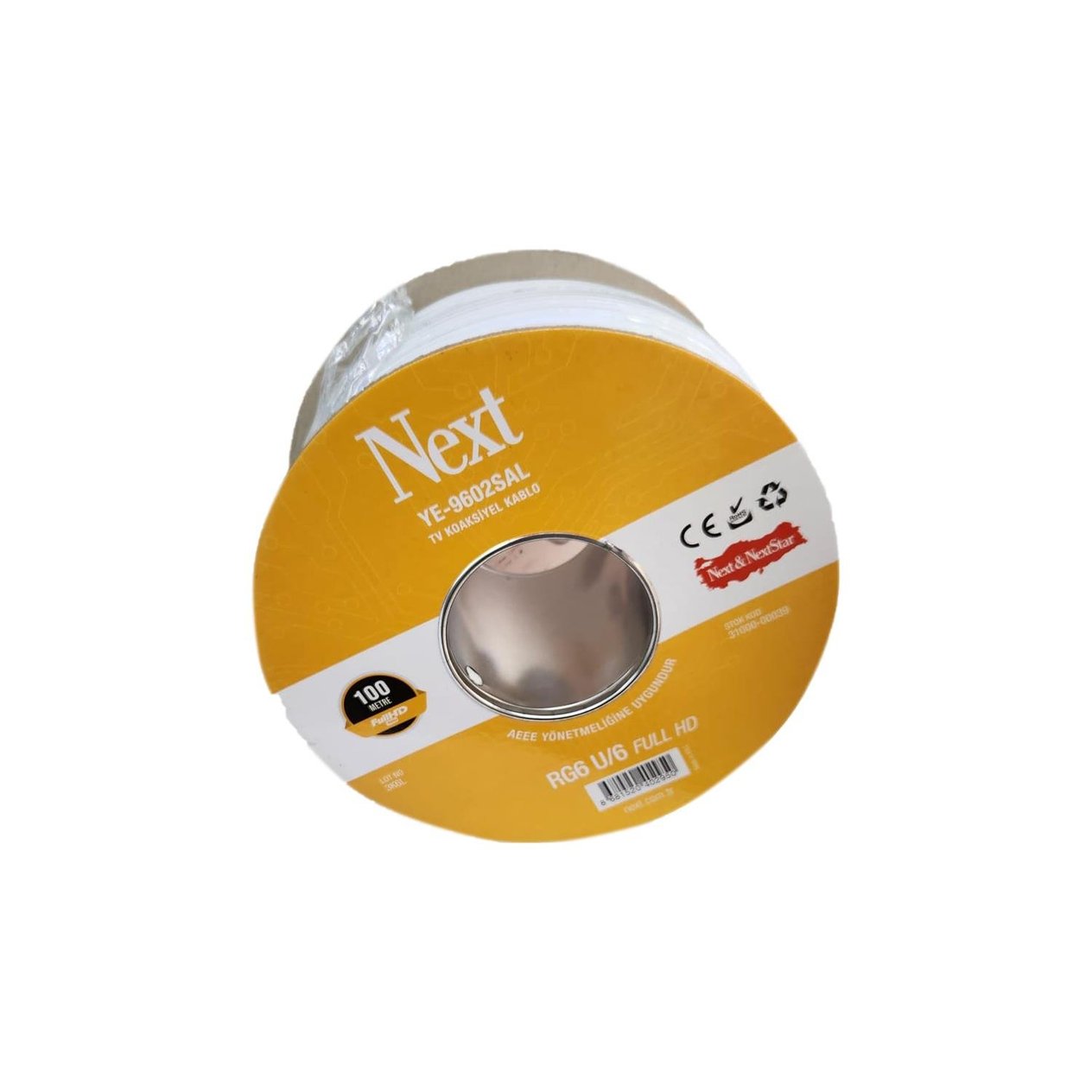 Next NextstarUydu Anten KablolarıNext YE-9602SAL 100 Metre RG6-U6 96 Tel Uydu Anten Kablosu