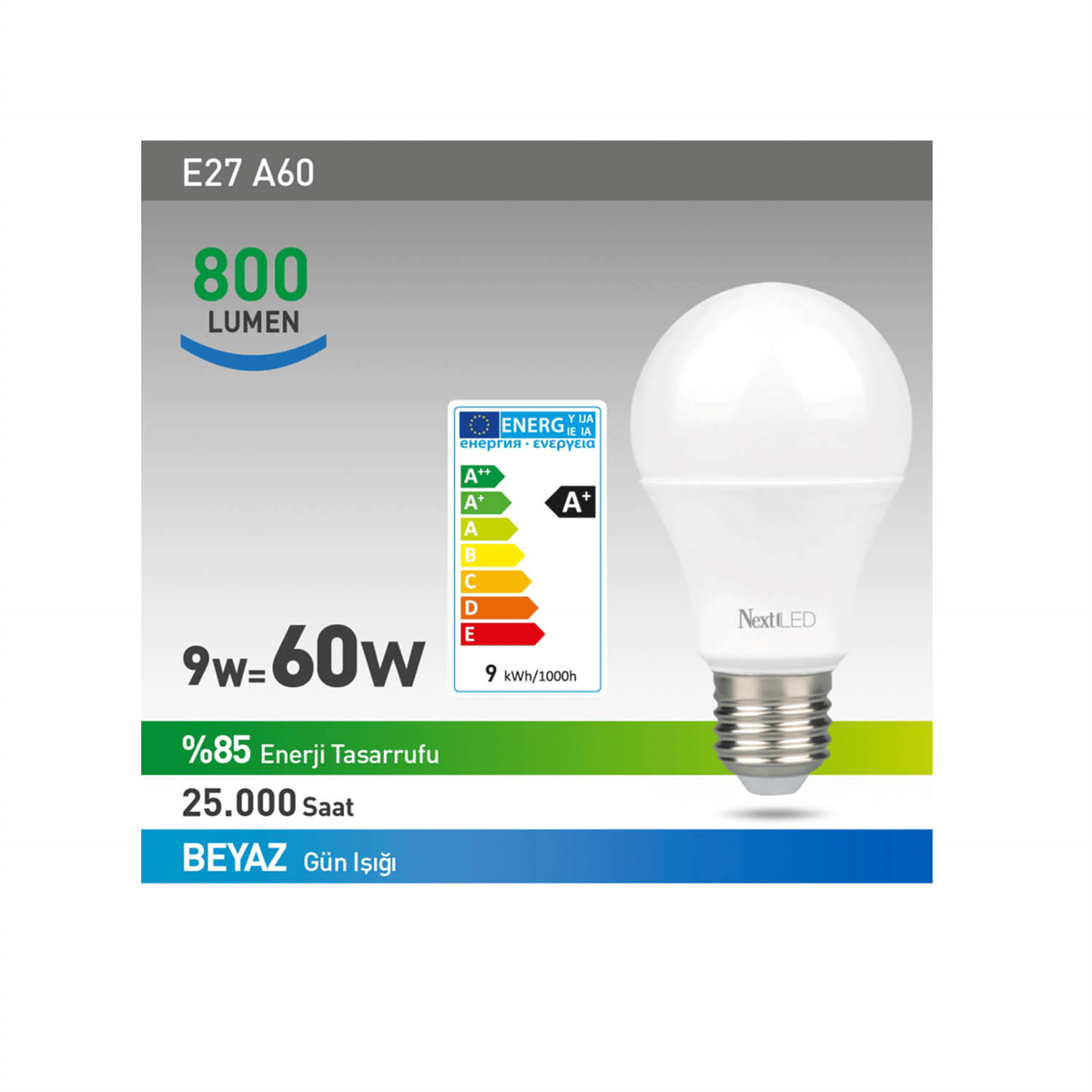 Next NextstarAmpüllerNextLED YE-E27RL-9WB Led Ampül